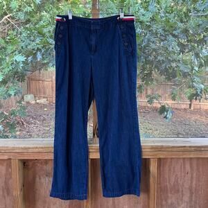 Tommy Hilfiger Women's Dark Wash Preppy Trouser Jeans Size 8